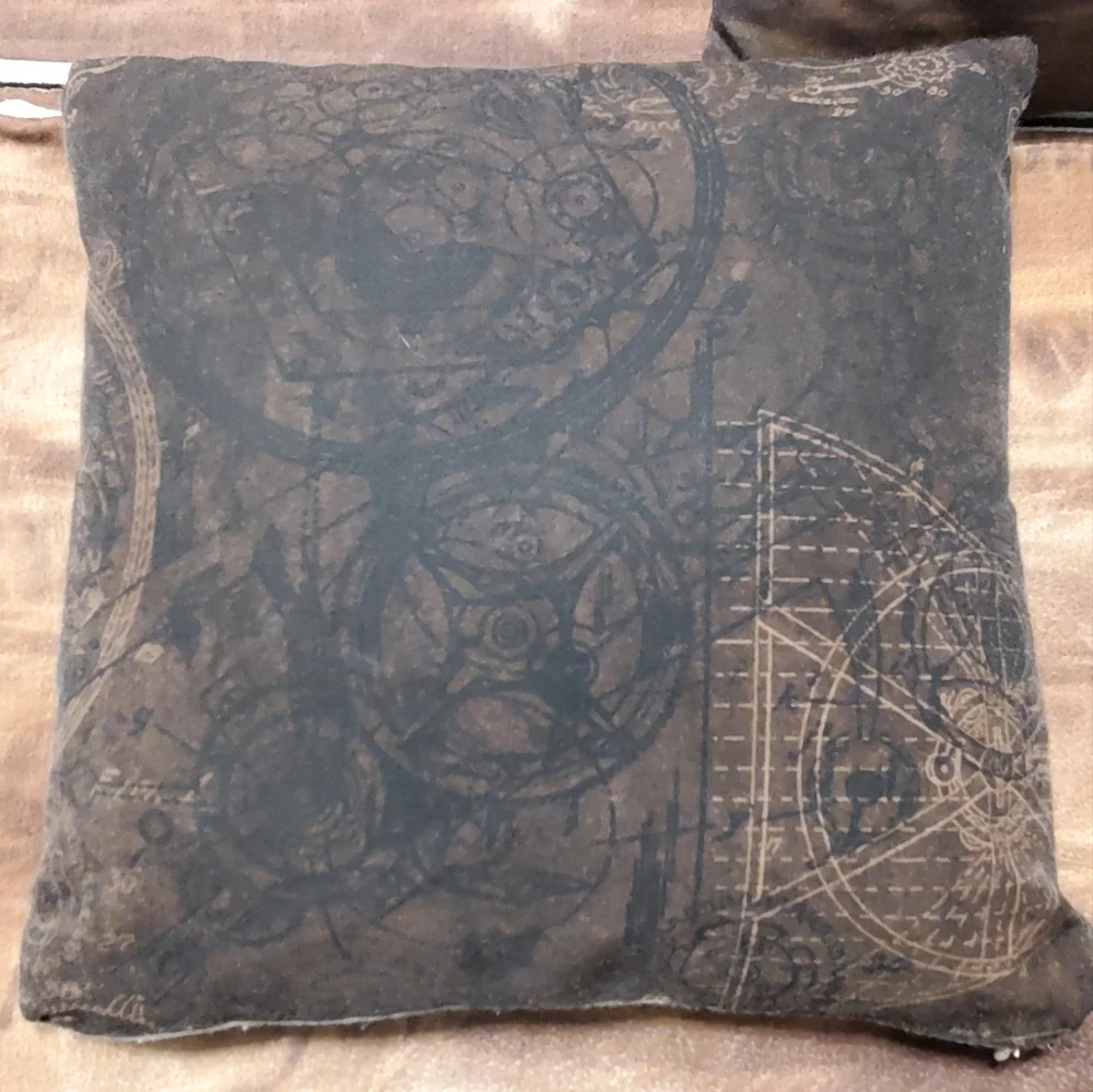Steampunk Decorative Pillows Set Of 4